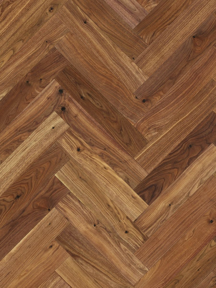 Crosswood Herringbone Engineered Flooring - T7-Walnut