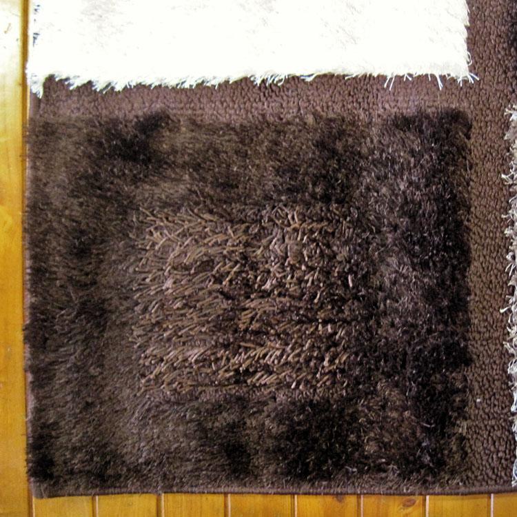 Luxury Shaggy 1206 Brown Hallway Runner