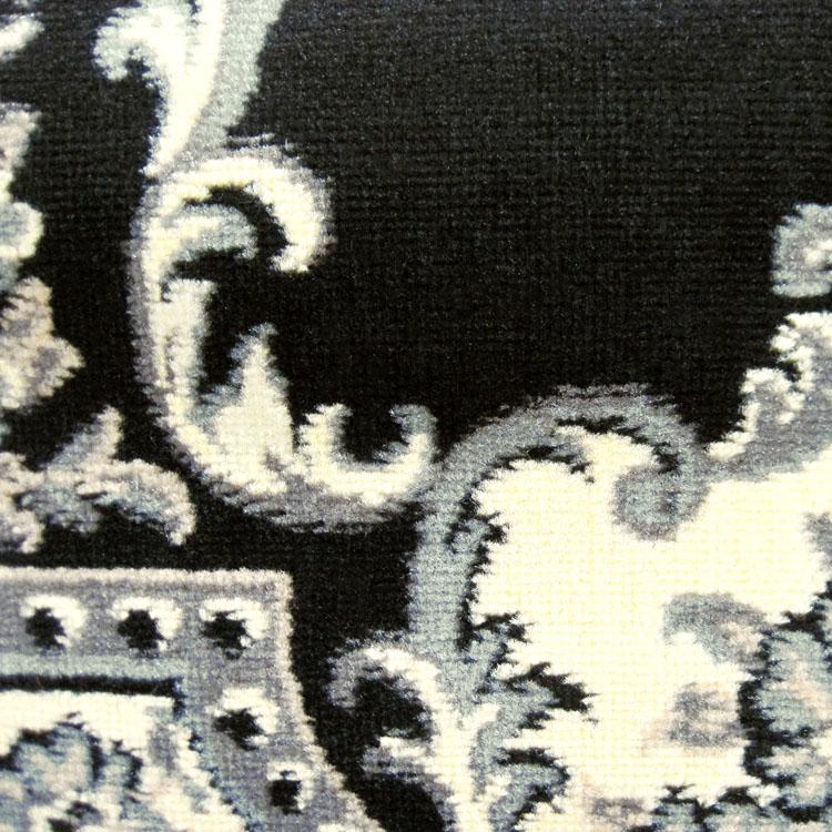 Ruby 6151 Black Hallway Runner