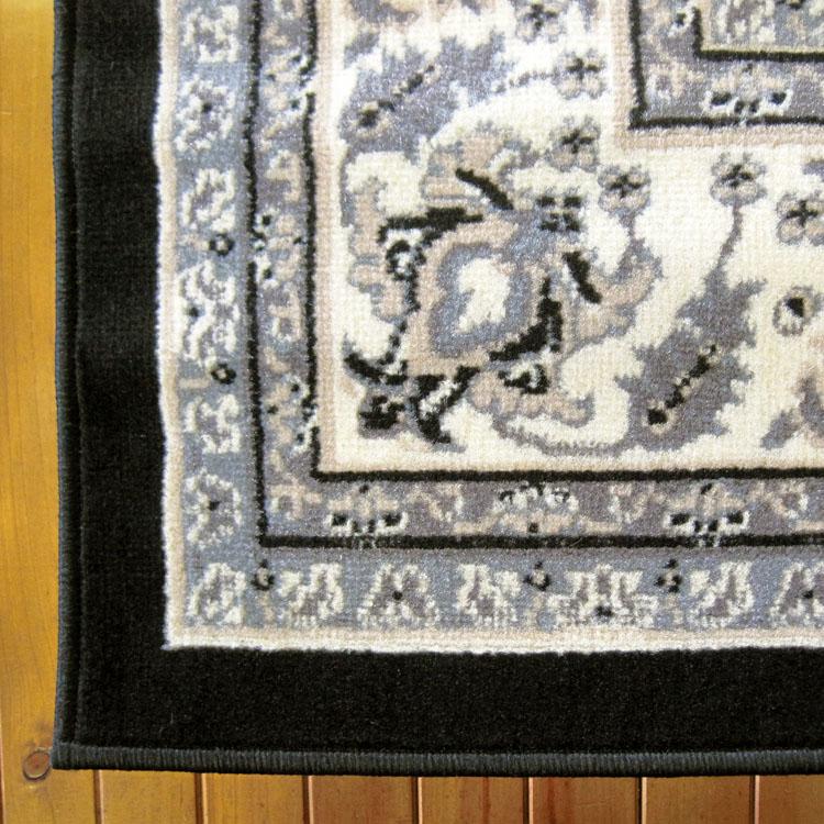 Ruby 6333 Black Hallway Runner
