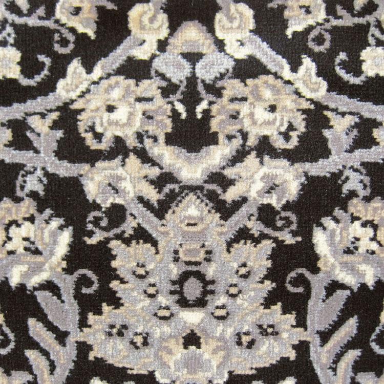 Ruby 6333 Black Hallway Runner