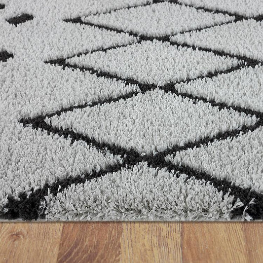 Sorento Shaggy 844 Grey Hallway Runner