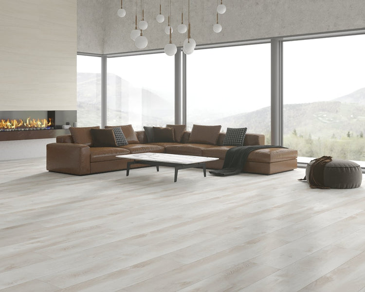 NFD Reaction White Rustic Oak Vinyl Plank Flooring