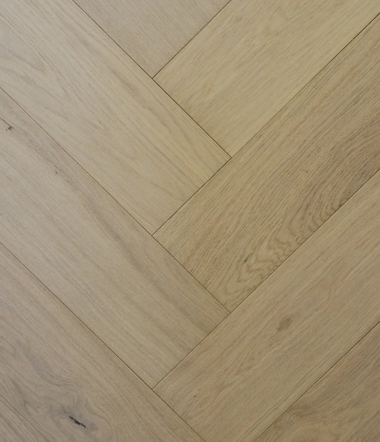 Swish Oak Natura Herringbone Danish White Engineered Flooring