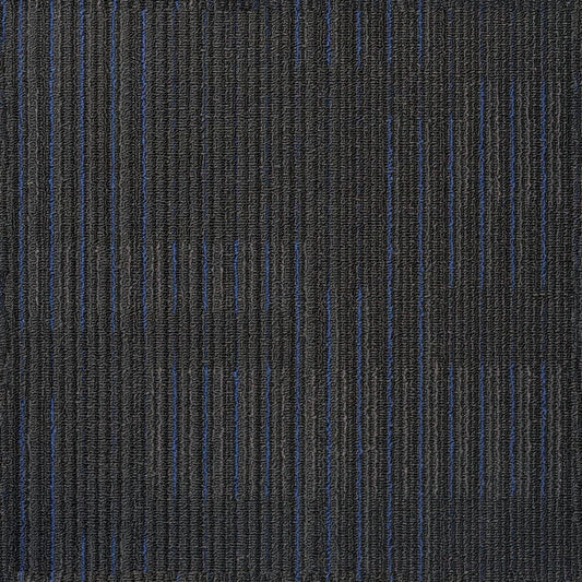 NFD Arizona Oxford Blue on Black Carpet Tiles