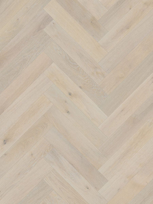 Crosswood Herringbone Engineered Flooring - T1-LatteOak