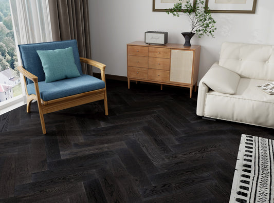 Crosswood Herringbone Engineered Flooring - T9-Brescia