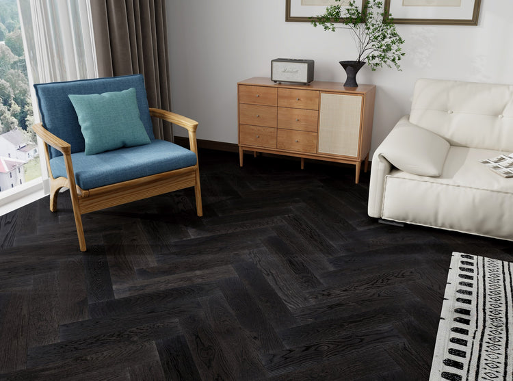 Crosswood Herringbone Engineered Flooring - T9-Brescia