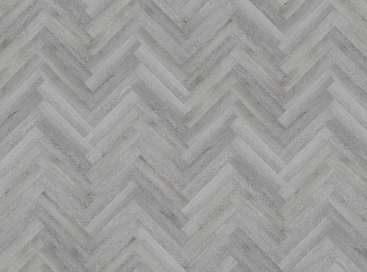 Duro Obsidian 9mm Herringbone Flooring - Grey-leaf