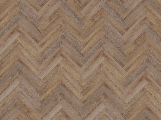 Duro Obsidian 9mm Herringbone Flooring - Sunset-render
