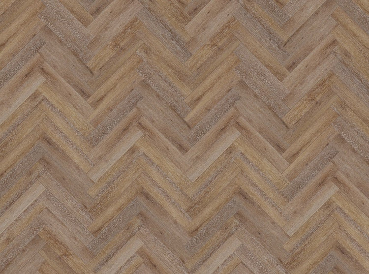 Duro Obsidian 9mm Herringbone Flooring - Sunset-render