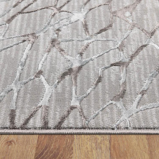 Lotus 2322 Grey Hallway Runner