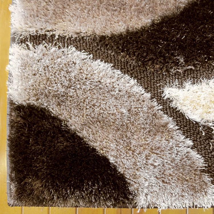 Luxury Shaggy 5328 Brown Hallway Runner