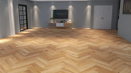 Eco Ornato Herringbone Oak Saffron Hybrid Flooring