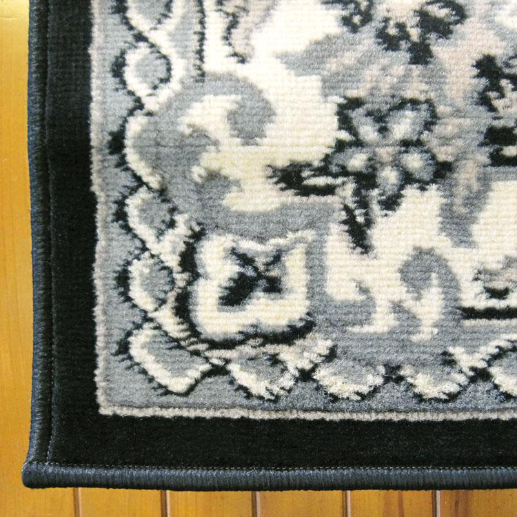 Ruby 6151 Black Hallway Runner