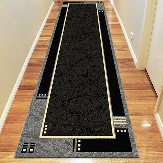 Ruby 6336 Black Hallway Runner