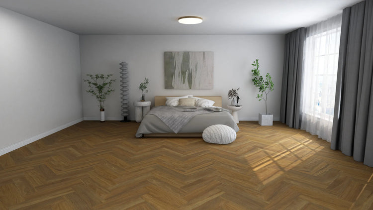 Eco Ornato Herringbone Select Spotted Gum Hybrid Flooring