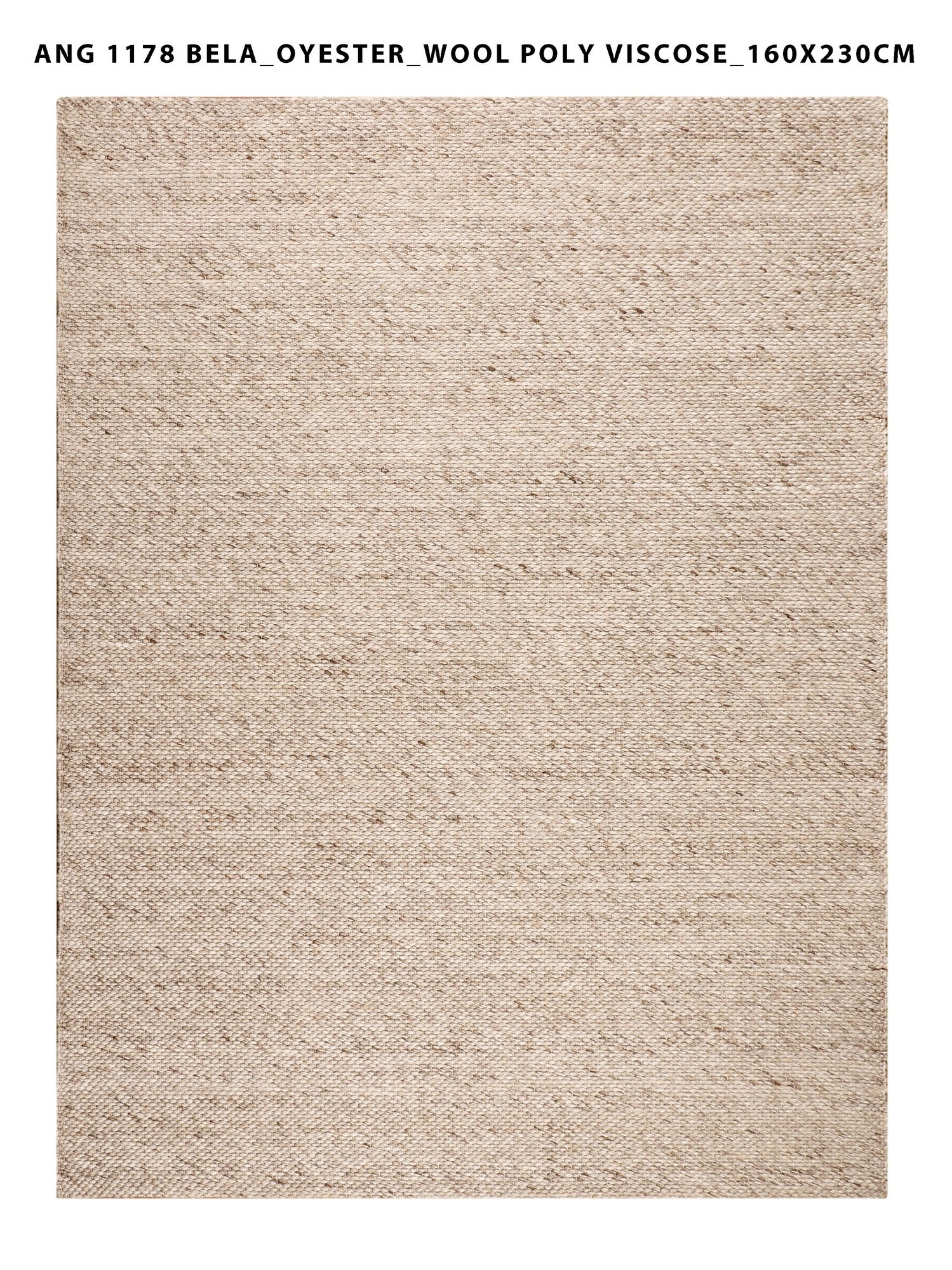 Bela rug in Oyster – full rug view