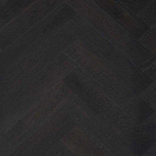 Topdeck Castel Nuovo Black Amber Herringbone Engineered Timber Flooring
