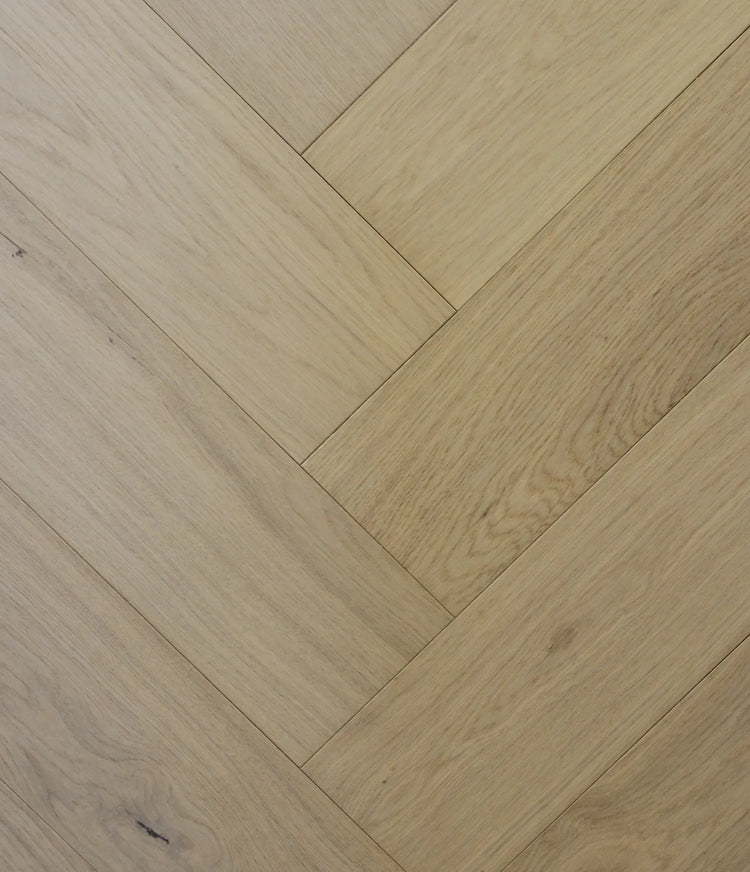 Swish Oak Natura Herringbone Danish White Engineered Flooring