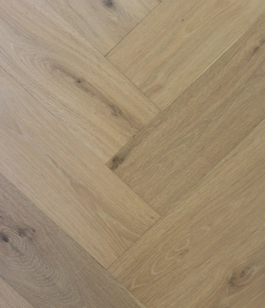 Swish Oak Natura Herringbone French Ghost Engineered Flooring