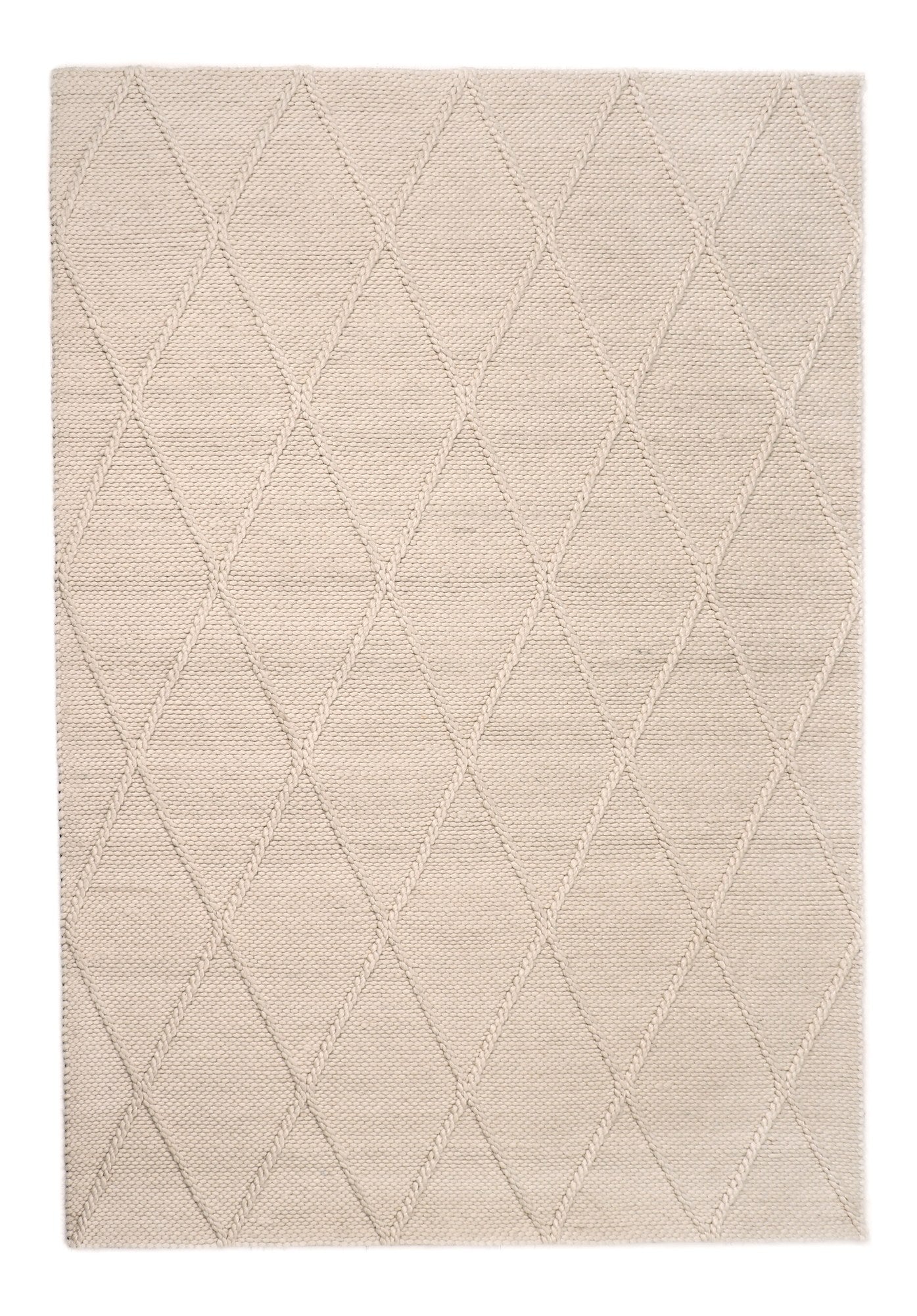 Hallie rug in White – full rug view